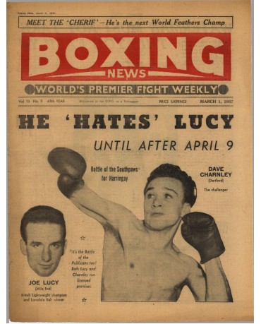 Boxing News magazine 1.3.1957 Download pdf