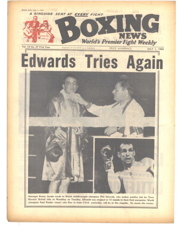 Boxing News magazine 1.7.1960 Download pdf