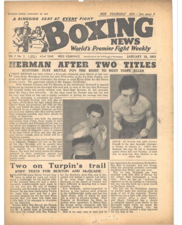 Boxing News magazin 10.1.1951 Download pdf