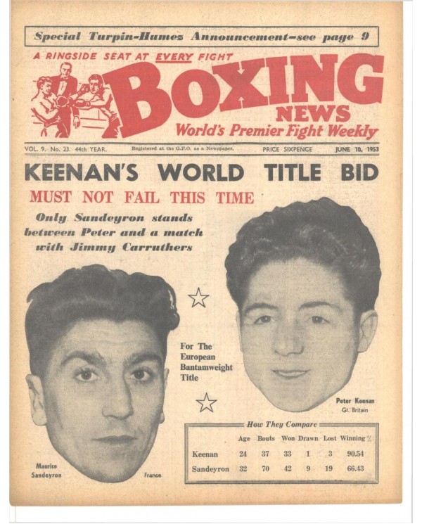 Boxing News magazin 10.6.1963 Download pdf
