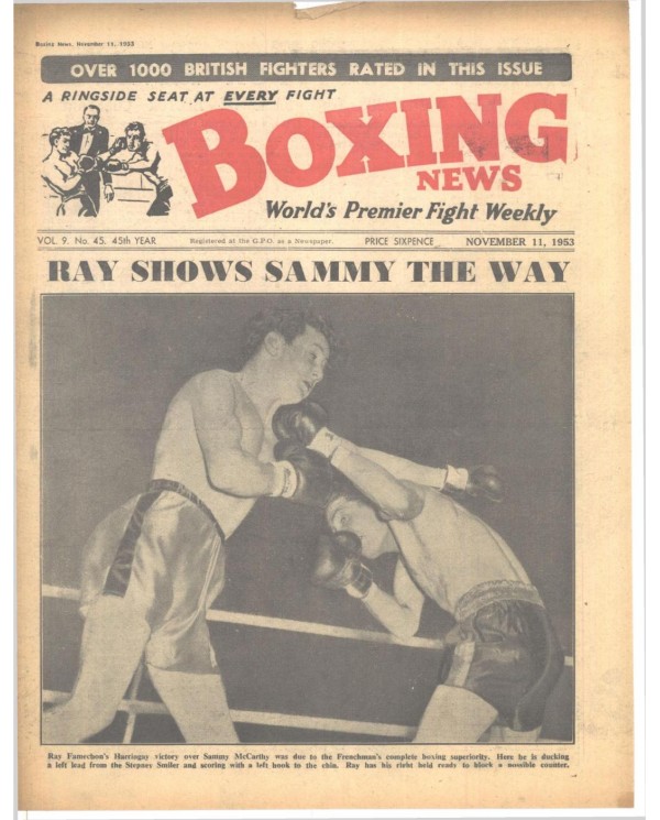 Boxing News magazin 11.11.1953 Download pdf