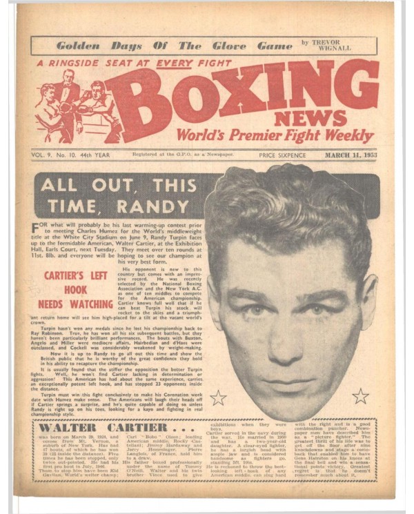 Boxing News magazin 11.3.1953 Download pdf