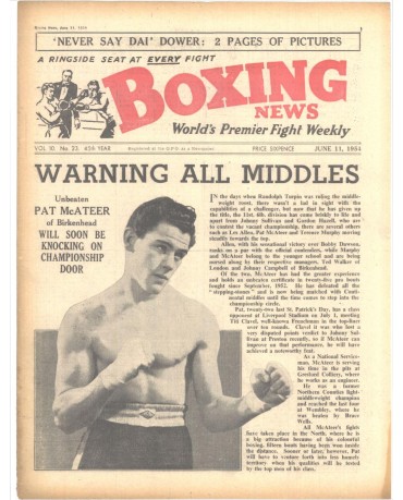 Boxing News magazin 11.6.1954 Download pdf
