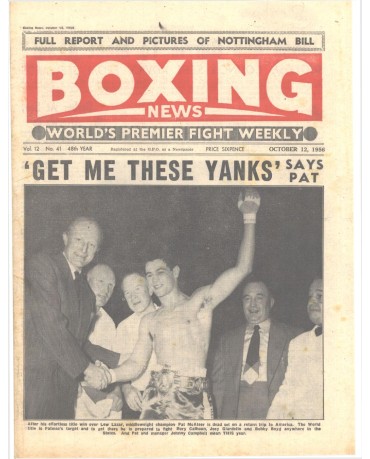 Boxing News magazine 12.10.1956 Download pdf
