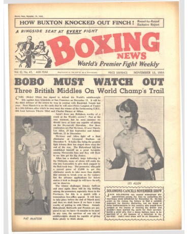 Boxing News magazin 12.11.1954 Download pdf