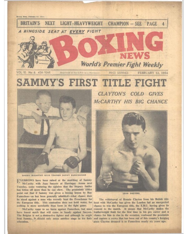 Boxing News magazin 12.2.1954 Download pdf