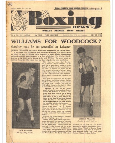 Boxing News magazine 12.7.1950 Download pdf
