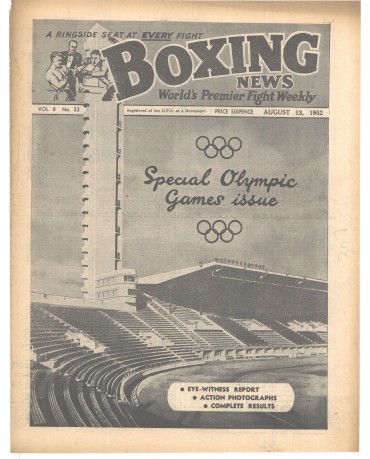 Boxing News magazine 12.8.1952 Download pdf