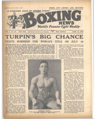 Boxing News magazin 13.6.1951 Download pdf