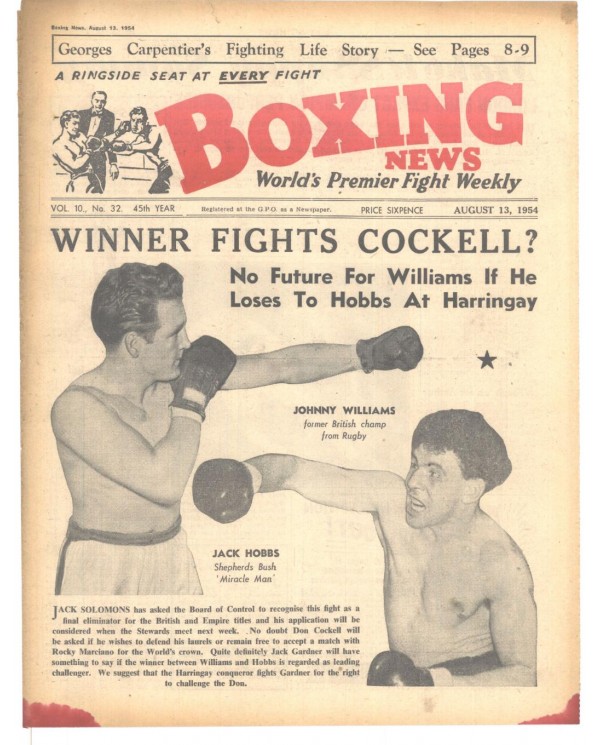 Boxing News magazin 13.8.1954 Download pdf