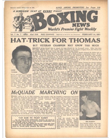 Boxing News magazine 14.2.1951 Download pdf