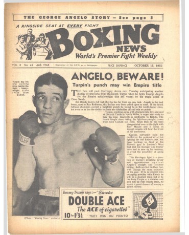 Boxing News magazine 15.10.1952 Download pdf