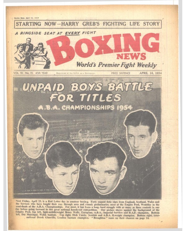 Boxing News magazin 16.4.1954 Download pdf
