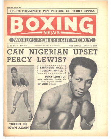 Boxing News magazine 16.5.1958 Download pdf