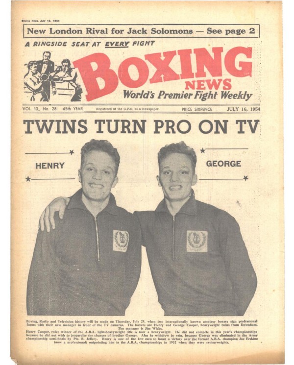 Boxing News magazin 16.7.1954 Download pdf