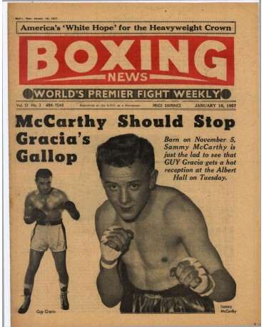Boxing News magazine 18.1.1957 Download pdf