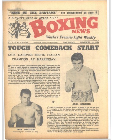 Boxing News magazin 18.11.1953 Download pdf