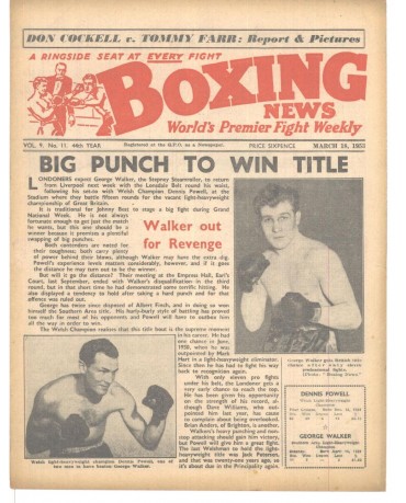 Boxing News magazin 18.3.1953 Download pdf