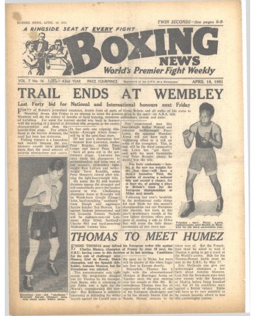 Boxing News magazine 18.4.1951 Download pdf