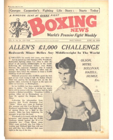 Boxing News magazin 18.6.1954 Download pdf
