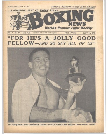 Boxing News magazine 18.7.1951 Download pdf