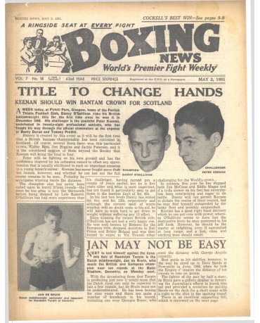 Boxing News magazin 2.5.1951 Download pdf