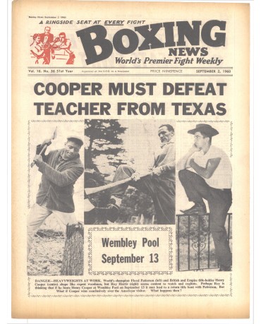 Boxing News magazine 2.9.1960 Download pdf