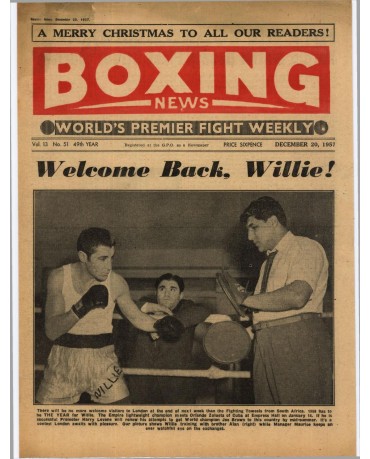 Boxing News magazine 20.12.1957 Download pdf