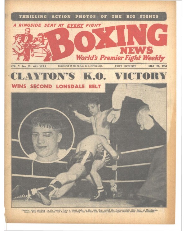 Boxing News magazin 20.5.1953 Download pdf