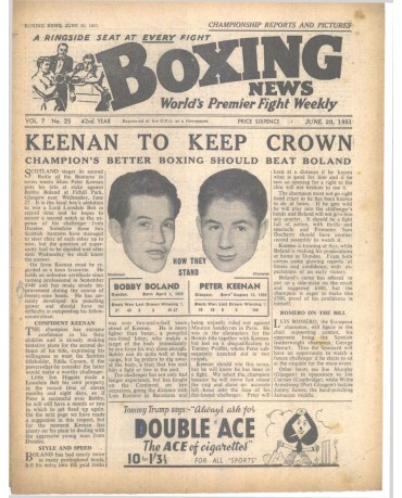 Boxing News magazine 20.6.1951 Download pdf