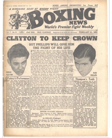 Boxing News magazine 21.2.1951 Download pdf