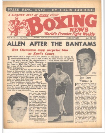 Boxing News magazin 22.4.1953 Download pdf