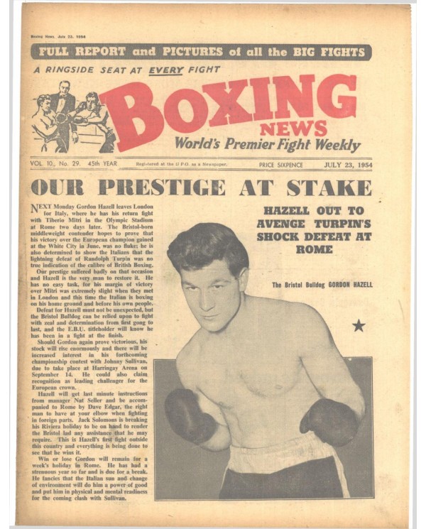 Boxing News magazin 23.7.1954 Download pdf