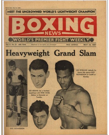 Boxing News magazine 24.5.1957 Download pdf