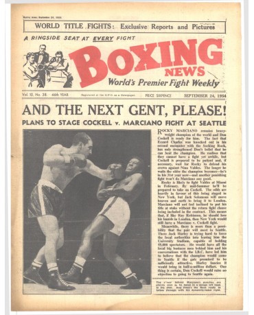 Boxing News magazin 24.9.1954 Download pdf
