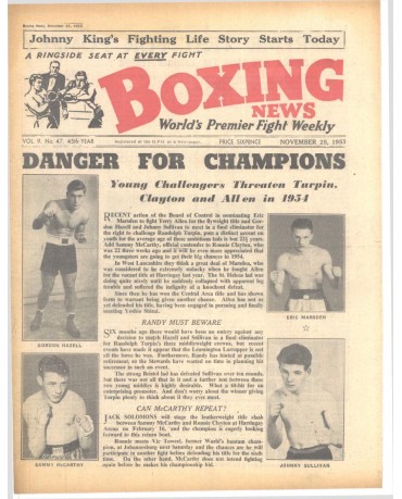 Boxing News magazin 25.11.1953 Download pdf