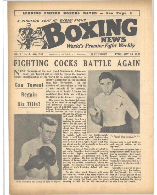 Boxing News magazin 25.2.1953 Download pdf