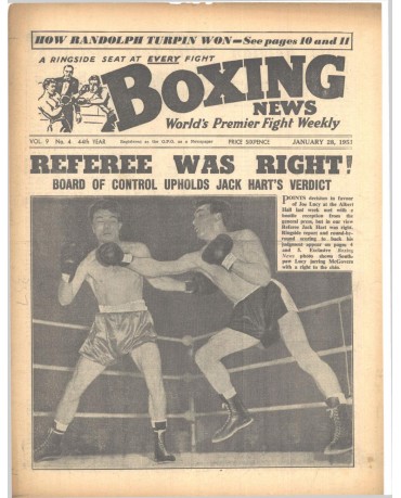 Boxing News magazin 26.1.1953 Download pdf
