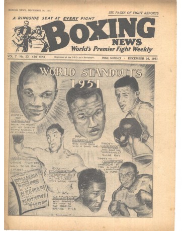 Boxing News magazine 26.12.1951 Download pdf