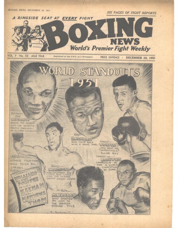 Boxing News magazine 26.12.1951 Download pdf
