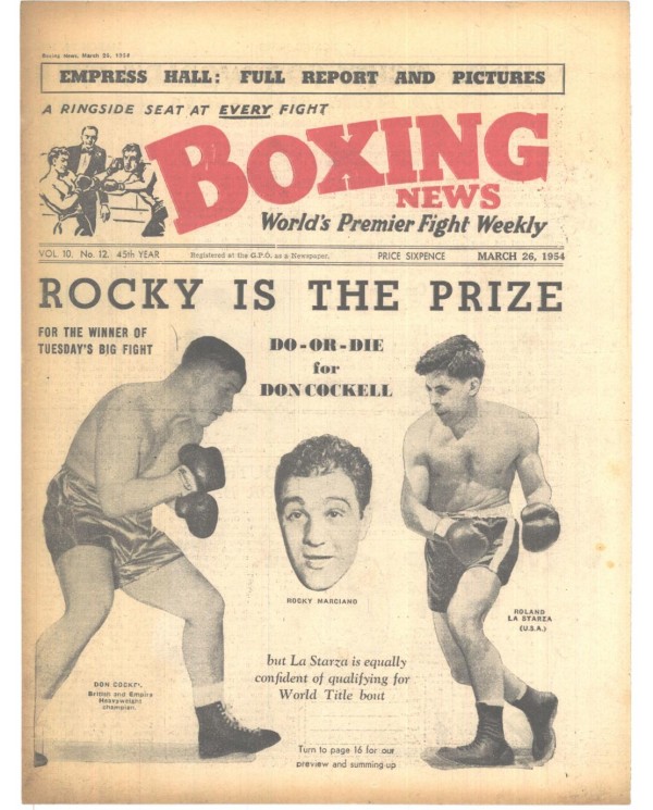 Boxing News magazin 26.3.1954 Download pdf