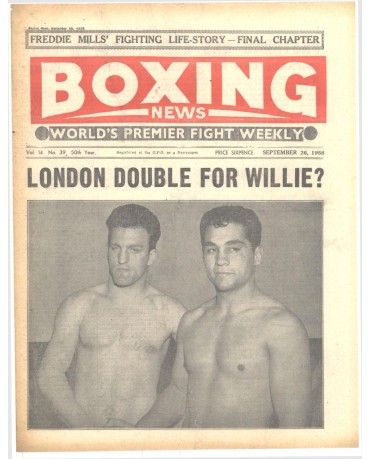 Boxing News magazine 26.9.1958 Download pdf