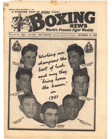 Boxing News magazine 27.12.1950 Download pdf