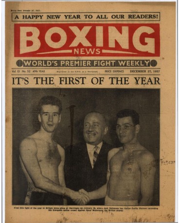 Boxing News magazine 27.12.1957 Download pdf