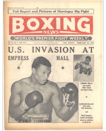 Boxing News magazine 28.2.1958 Download pdf