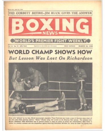 Boxing News magazine 28.3.1958 Download pdf