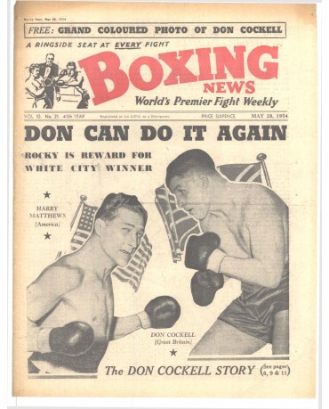 Boxing News magazin 28.5.1954 Download pdf