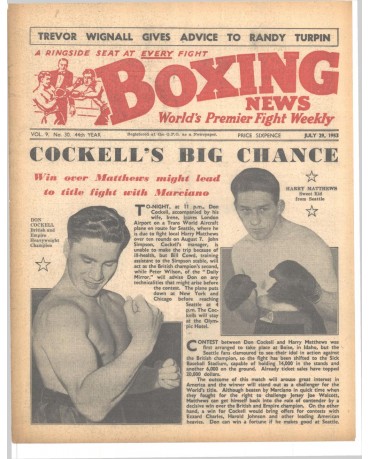 Boxing News magazin 29.7.1953 Download pdf
