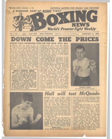 Boxing News magazin 3.1.1951 Download pdf