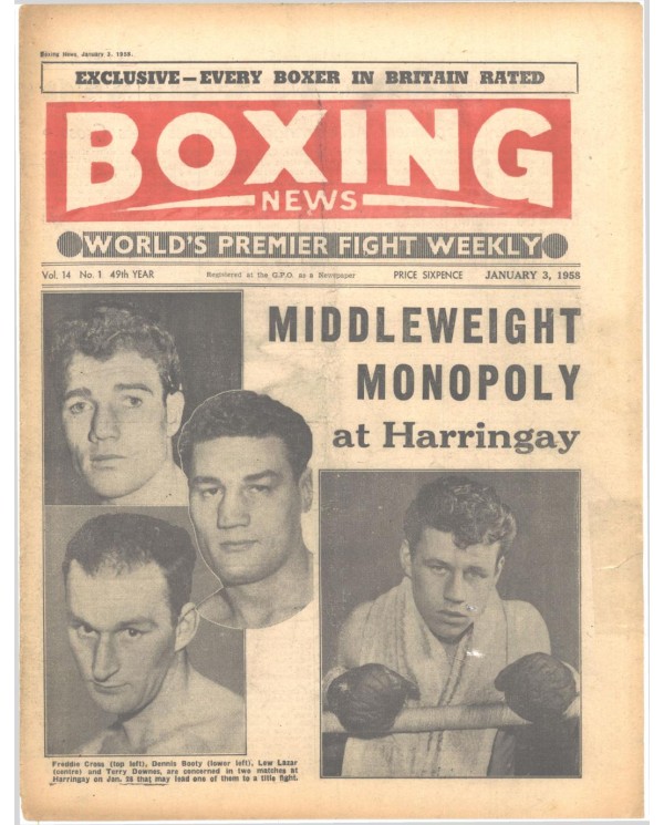 Boxing News magazin 3.1.1958 Download pdf